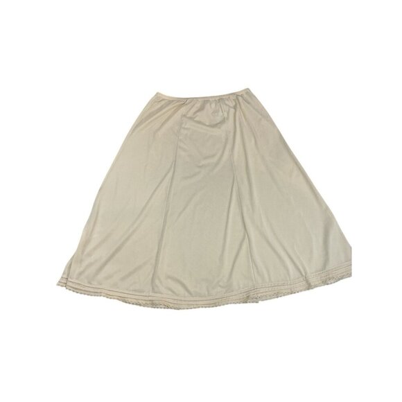 VINTAGE VANITY FAIR SIZE LARGE HALF SLIP STYLE A Line BIEGE - Picture 4 of 7